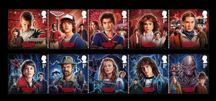 2026 Великобритания 5817-5826 Кино. Драматический сериал Очень странные дела