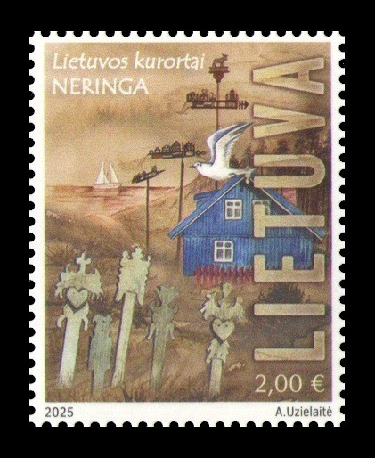 2025 Литва 1445 Город-курорт Неринга