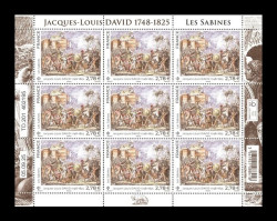 2025 Франция 9263 Живопись. Жак Луи Давид. Сабинянки (МЛ)