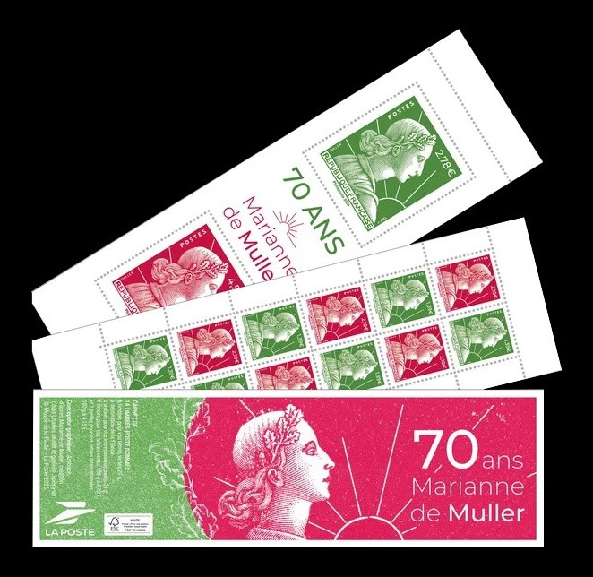 2025 Франция 9296-9299 Марианна Мюллера (буклет)