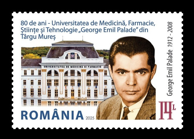 2025 Румыния 8480 Университет медицины и фармации в Тыргу-Муреше. Биолог Джордж Паладе