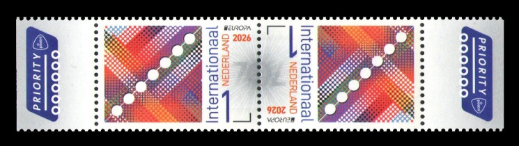 2026 Нидерланды 4461А Европа. 70-летие почтовых марок EUROPA (тет-беш) (перф. 13,5)