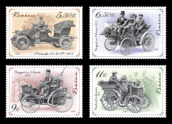 2025 Румыния 8482-8485 Исторические автомобили