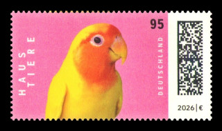 2026 Германия 3942 Фауна. Домашние животные. Птицы. Попугаи. Неразлучник