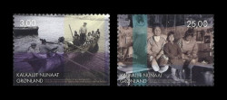 2026 Гренландия 1036-1037 Этнографические фотографии Гренландии (II). Лодки
