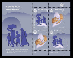 2025 Сан-Марино 2982-2983 80 лет со дня окончания Второй мировой войны (МЛ)