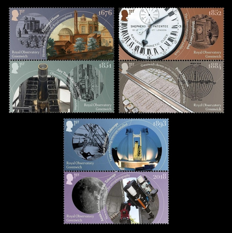 2025 Великобритания 5689-5694 Гринвичская королевская астрономическая обсерватория