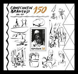 2026 Румыния 8615 Скульптор и художник Константин Бранкузи (блок)