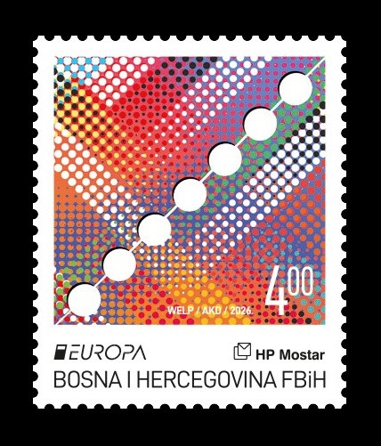 2026 Босния и Герцеговина (хорват.) 696 Европа. 70-летие почтовых марок EUROPA