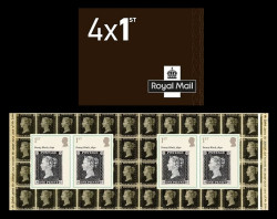 2025 Великобритания 5809II Королева Виктория на почтовых марках. Чёрный пенни (буклет)