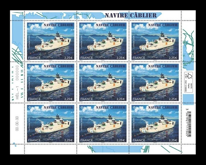 2026 Франция 9377 Корабль-кабелеукладчик Софи Жермен (МЛ)
