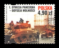 2025 Польша 5641 Вторая мировая война. Польская 1-я бронетанковая дивизия (V)