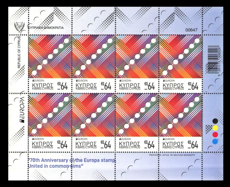 2026 Кипр 1562 Европа. 70-летие почтовых марок EUROPA (МЛ)