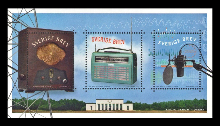 2025 Швеция 3602-3604 Радио сквозь века
