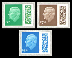 2025 Великобритания 5633-5635 Стандарт. Король Карл III