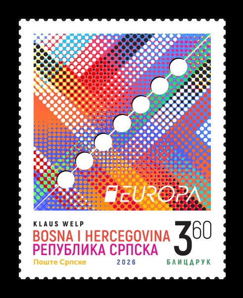 2026 Босния и Герцеговина (серб.) 1000 Европа. 70-летие почтовых марок EUROPA