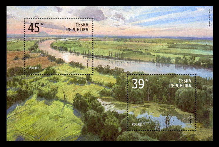2026 Чехия 1357-1358 Регион Полабье. Река Эльба