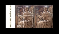 2025 Босния и Герцеговина (хорват.) 680 1-й король Хорватии Томислав I (с купоном) (Босния-Хорватия)